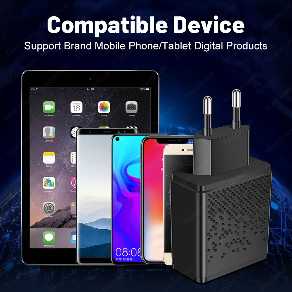 GaN 65W USB C Charger PD Type C Fast Charging Wall Adapter For iPhone 14 13 Xiaomi Samsung Macbook Quick Charge3.0 Phone Charger