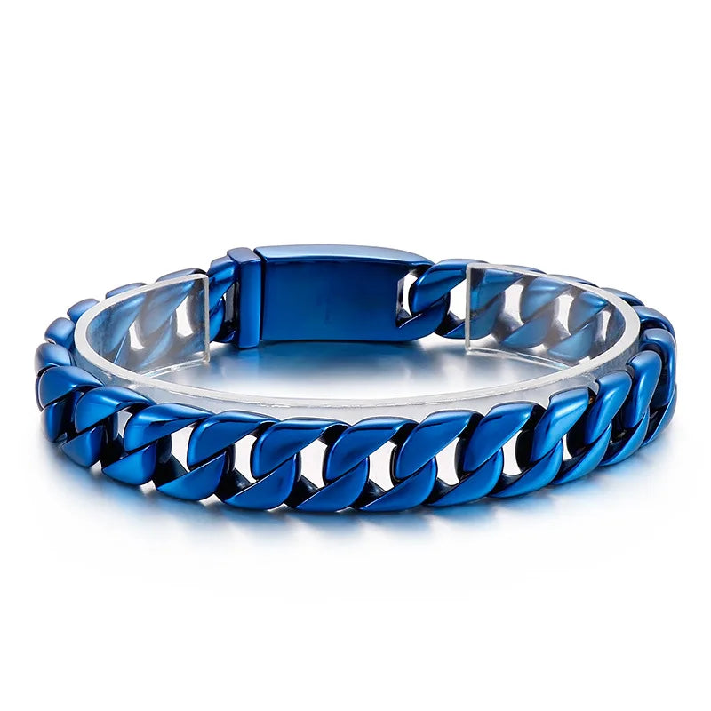 Silver Tone Cuban Curb Bracelet - Jeglowstore