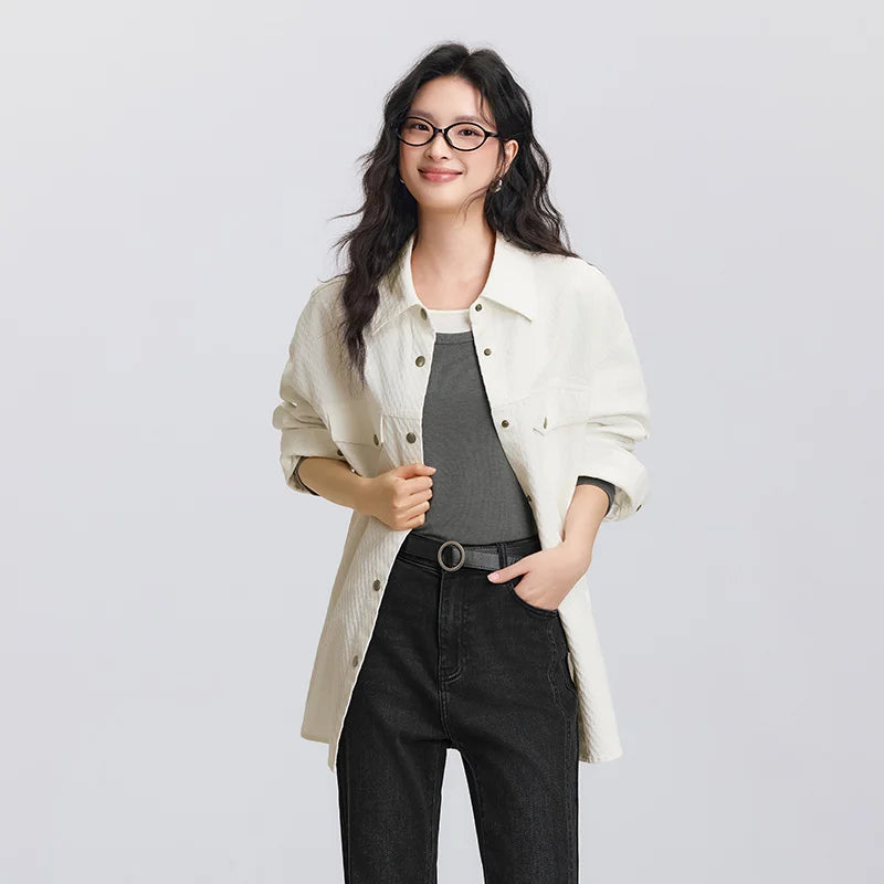 Women’s Casual Chic Oversize Shirt - Jeglowstore