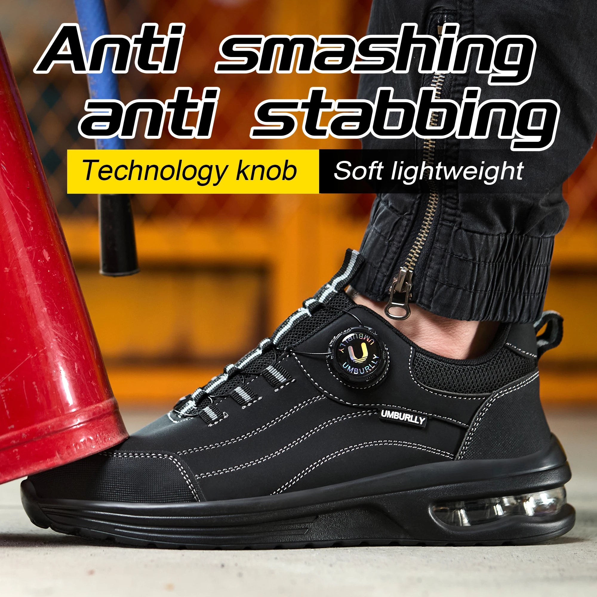 Men’s Air Cushion Safety Work Shoes - Jeglowstore