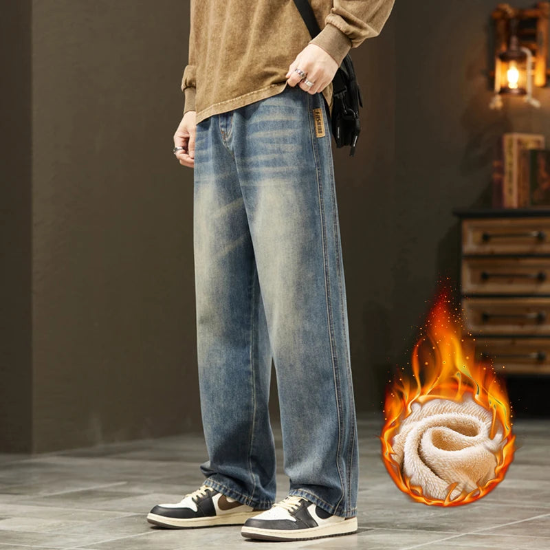 Korean Velvet Wide Leg Pants - Jeglowstore