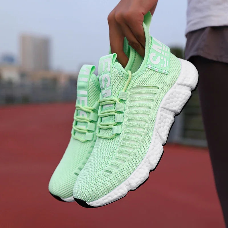 Women’s Breathable Platform Sneakers - Jeglowstore
