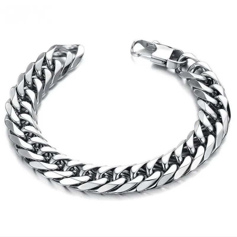 Box Lock Cuban Chain Bracelet - Jeglowstore
