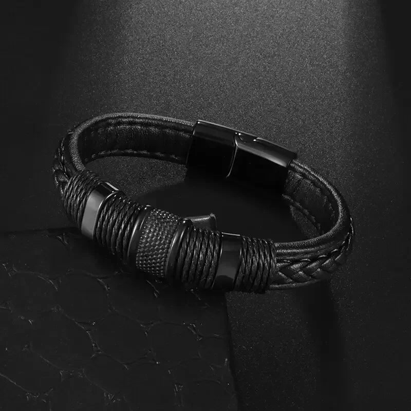 Men’s Handmade Leather Infinity Bracelet - Jeglowstore