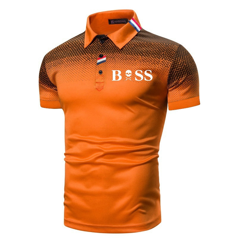 2022 Men Polo Men Shirt Short Sleeve Polo Shirt Print Polo New Clothing Summer Streetwear Casual Fashion Men tops