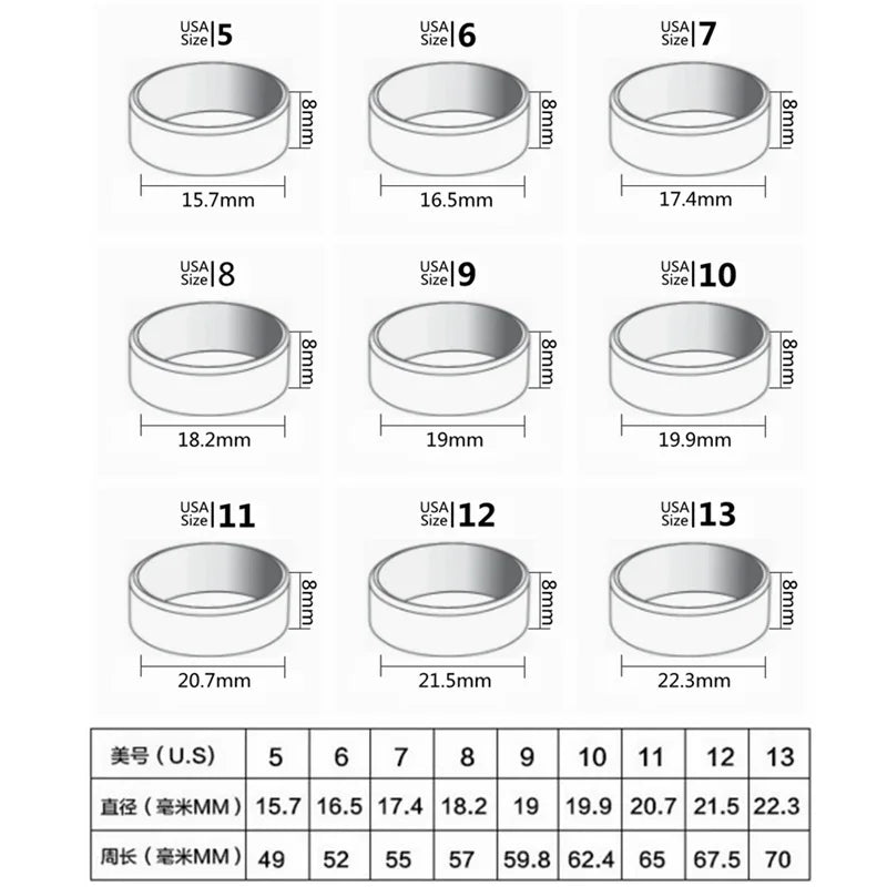 HNSP 14mm Square Stainless Steel Signet Ring - Jeglowstore