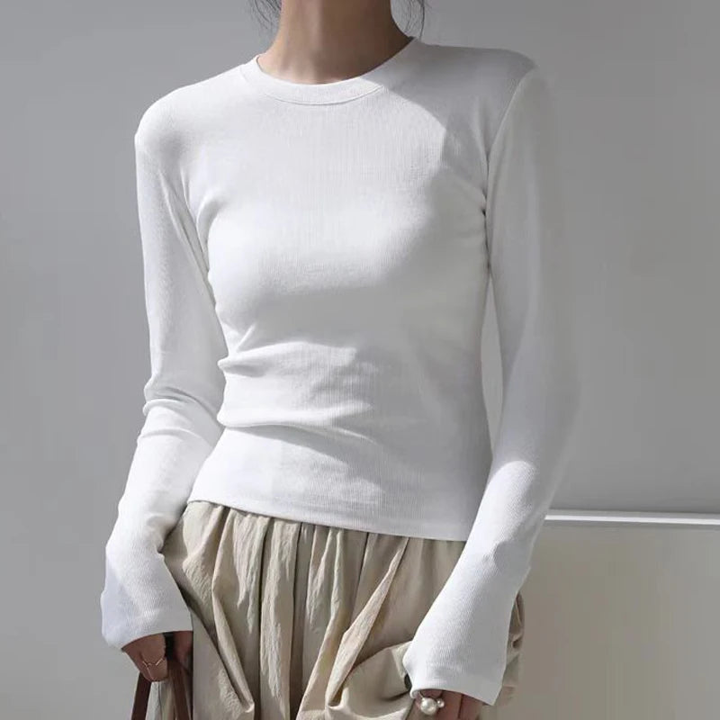 Women’s Basic Long Sleeve T-Shirt - Jeglowstore