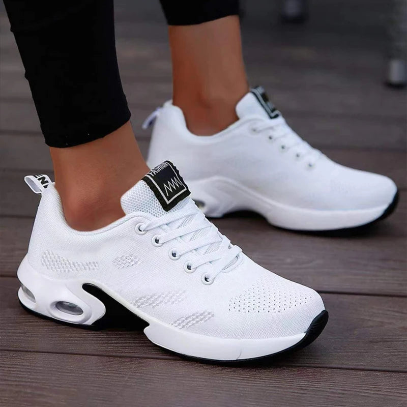 Women’s Breathable Air Mesh Flat Platform Shoes - Jeglowstore