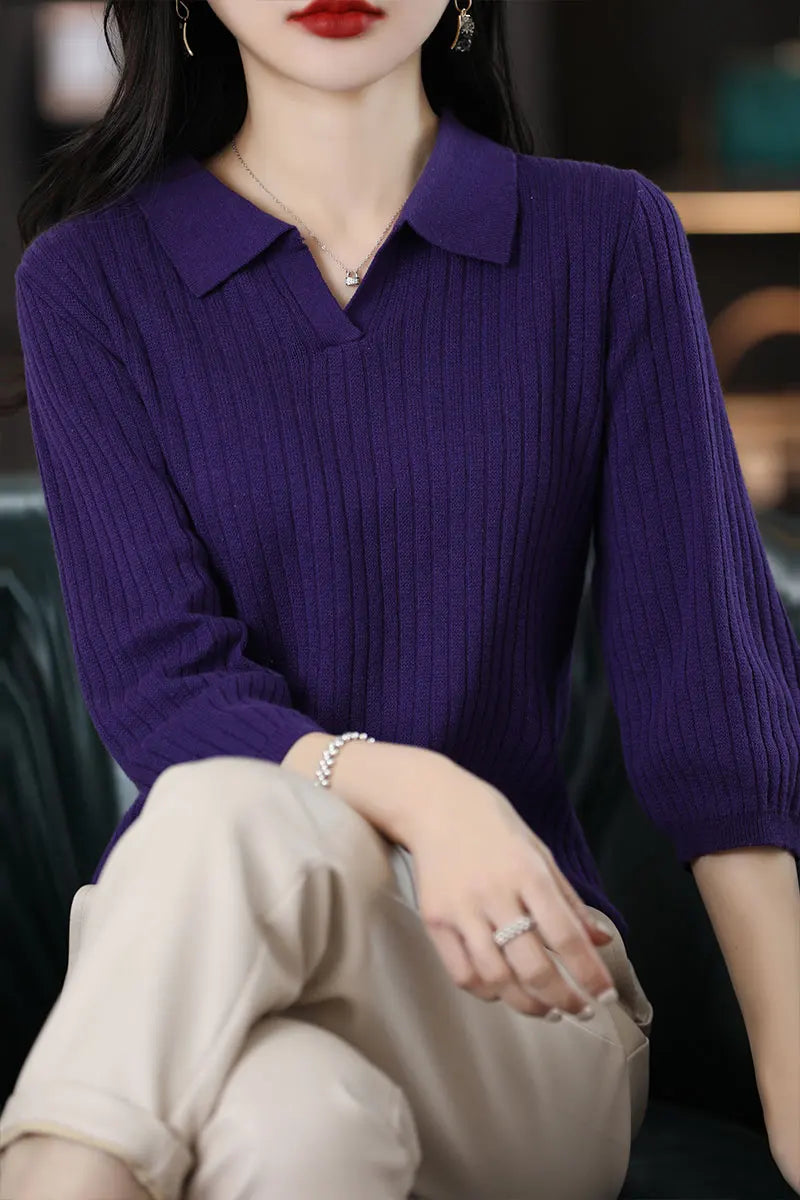 Women’s Cotton Polo Knit T shirt