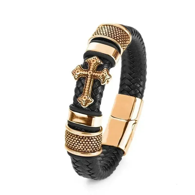 Men’s Handmade Leather Infinity Bracelet - Jeglowstore