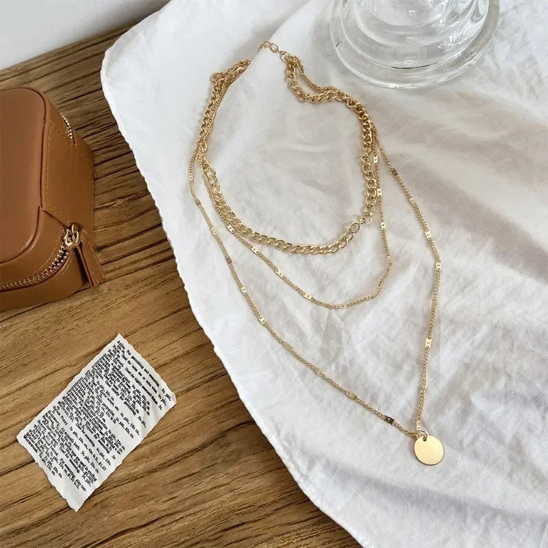 Women’s Heart Star Charm Chain Necklace - Jeglowstore