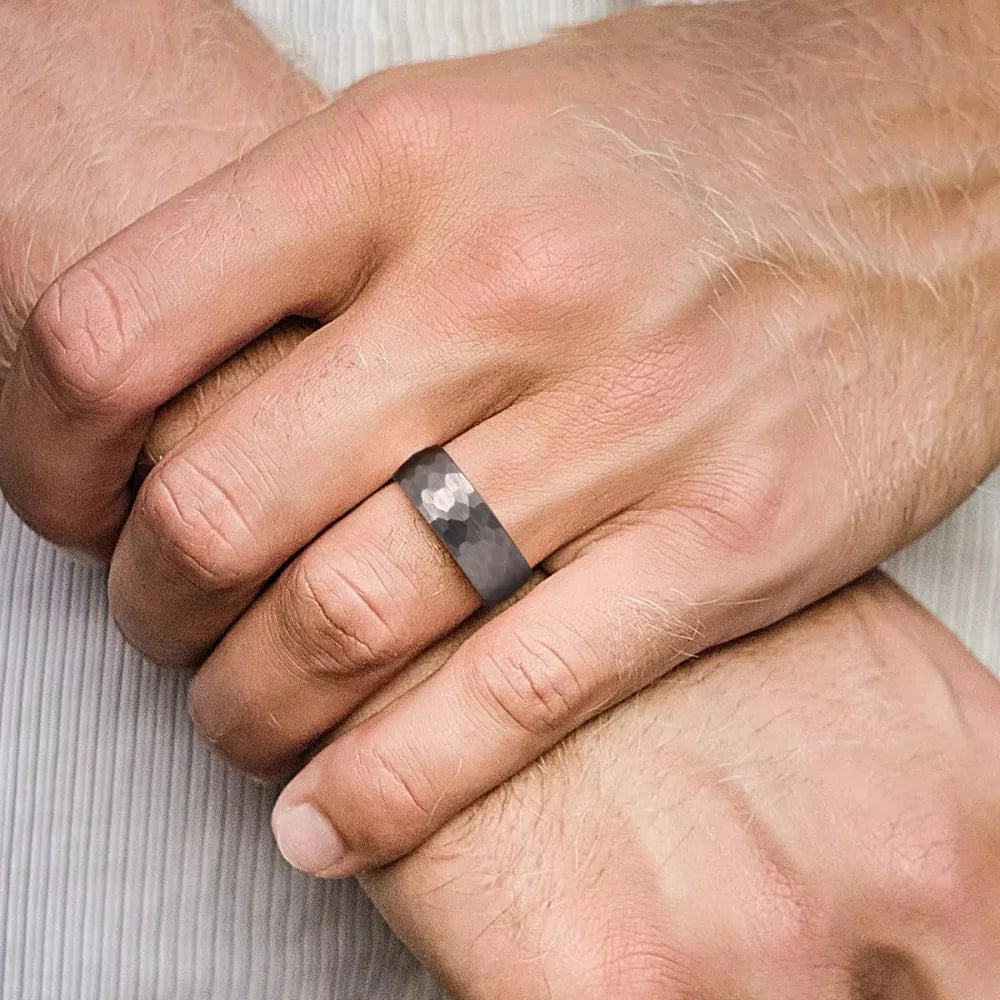 Brushed Stainless Steel Couple Ring - Jeglowstore