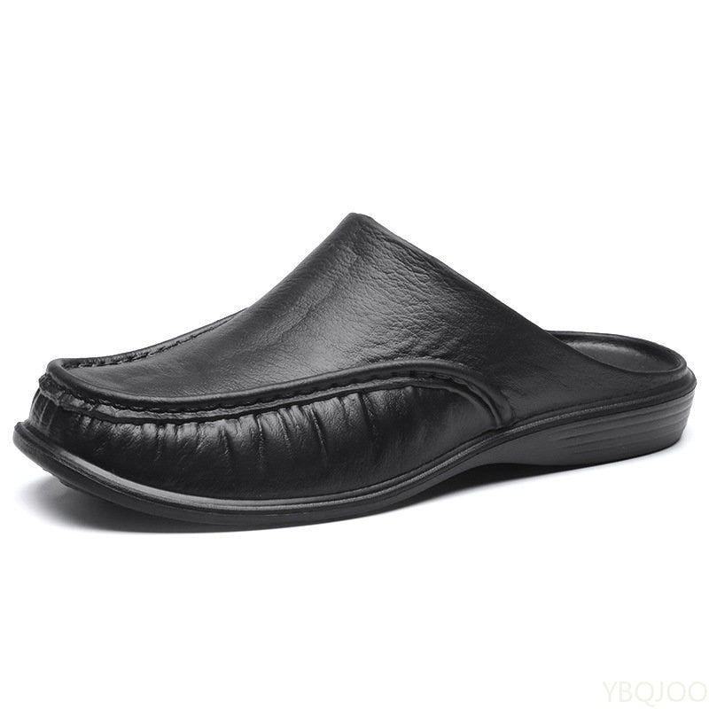 Shoes Men's Slippers EVA Slip on Flats Shoes Walking  Men Half Slipper Comfortable Soft Household Sandals Size 40-47 2023