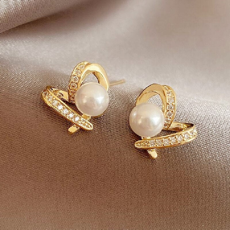 Korean Style Zircon Black Resin Rhombus Ear Studs for Women Elegant Geometric Earrings Jewelry Fashion Earrings Gifts