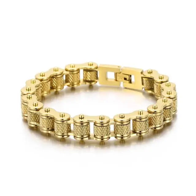 Retro Heavy Stainless Steel Motorcycle Chain Bracelet - Jeglowstore