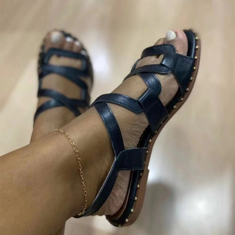 Women Sandals Rome Flats Slippers