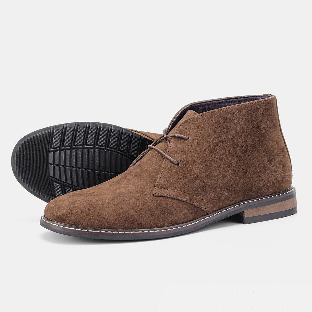 Size 39-46 Retro Desert Boots Brand Men's Leather Boots Comfortable Ankle Boots For Men #KD581