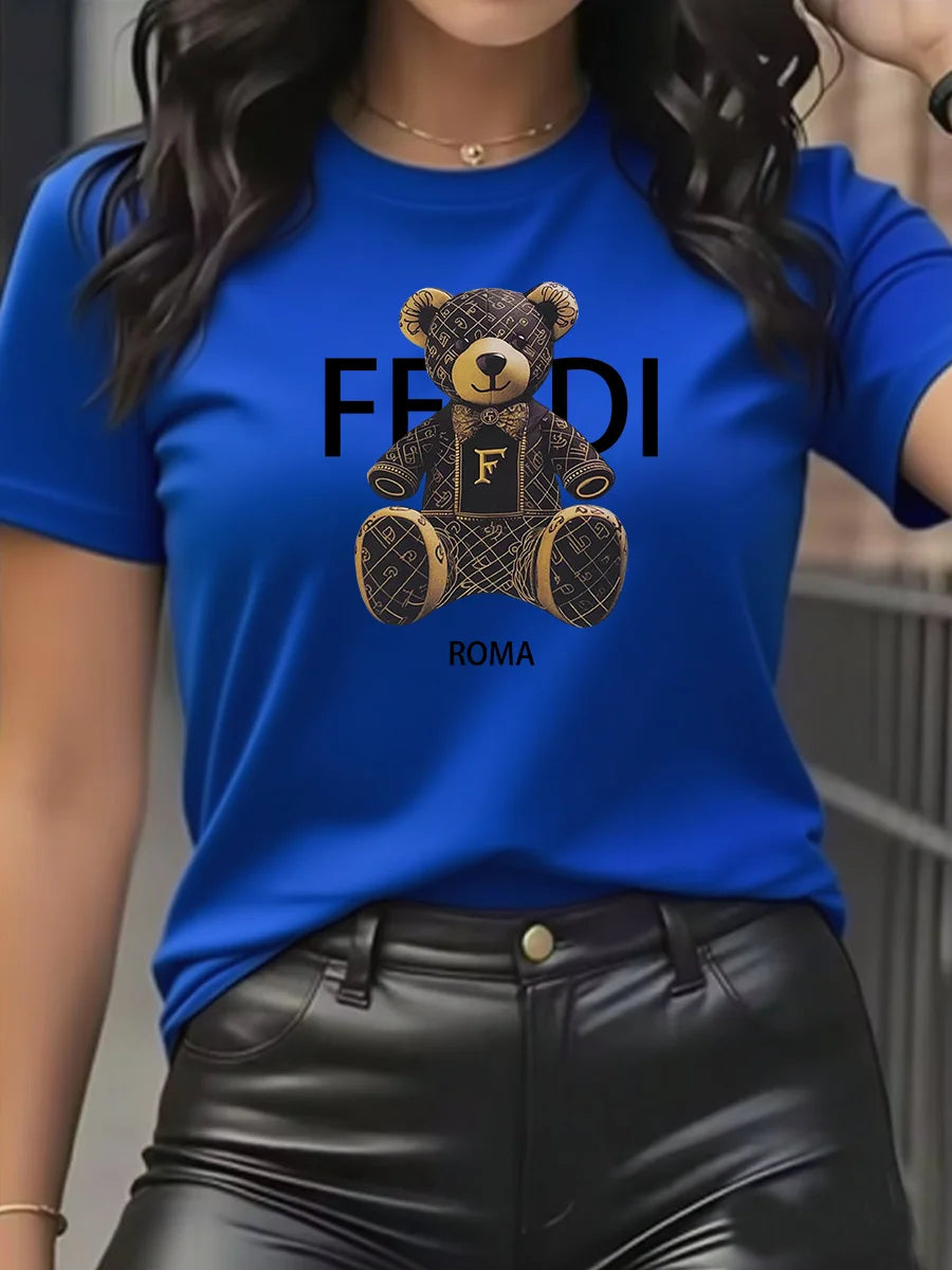 Women’s Teddy Bear Graphic T-Shirt - Jeglowstore