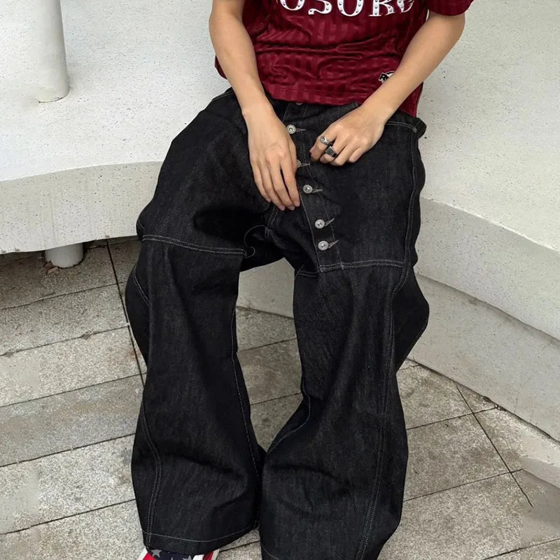 Men’s Hip Hop Wide Jeans - Jeglowstore