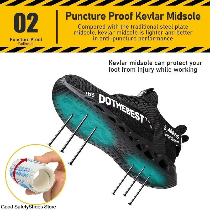 Men & Women Steel Toe Safety Shoes - Jeglowstore