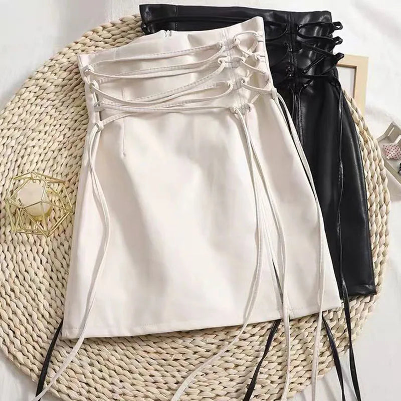Slim Fit Leather Club Mini Skirt - Jeglowstore