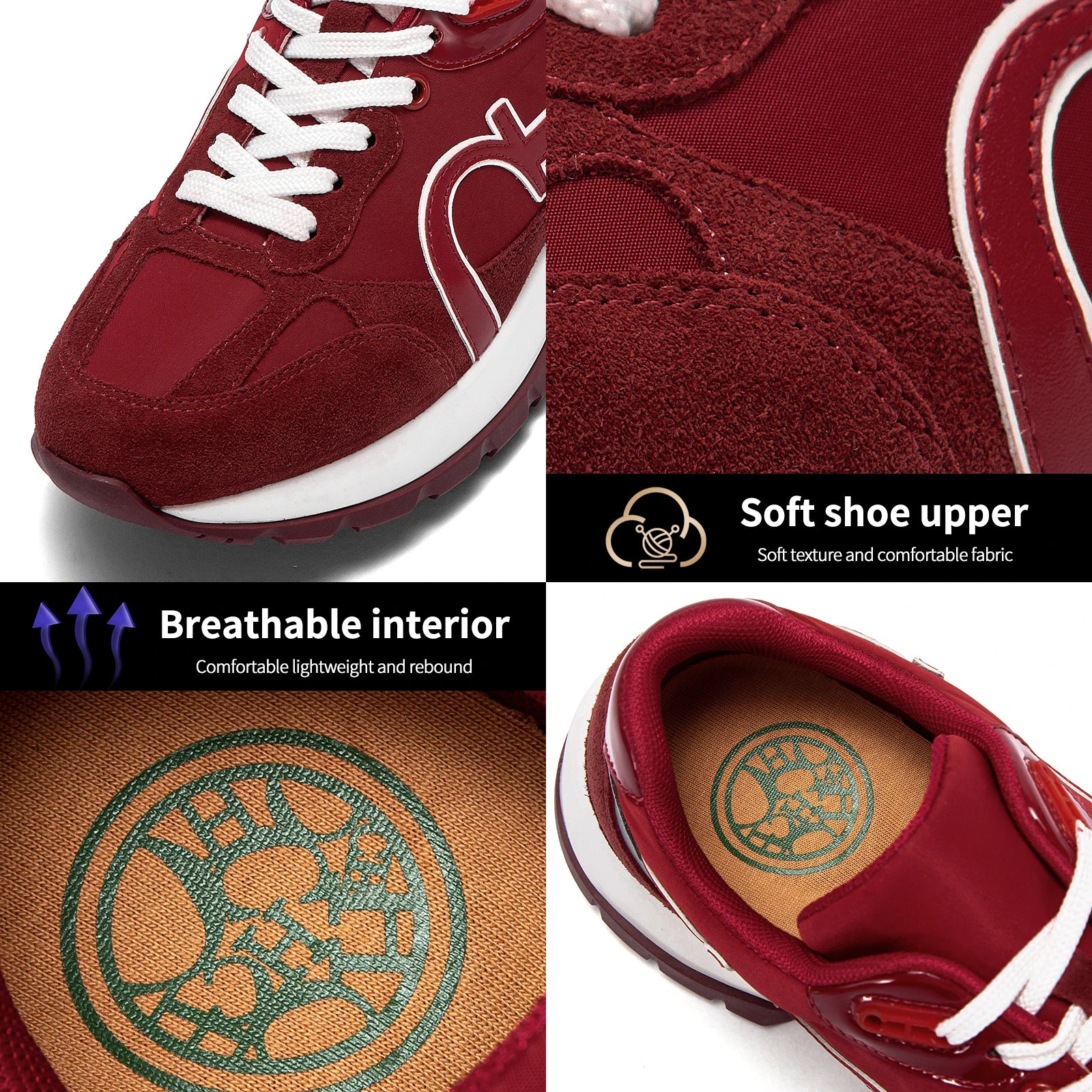 Retro Spliced Leather Casual Shoes - Jeglowstore