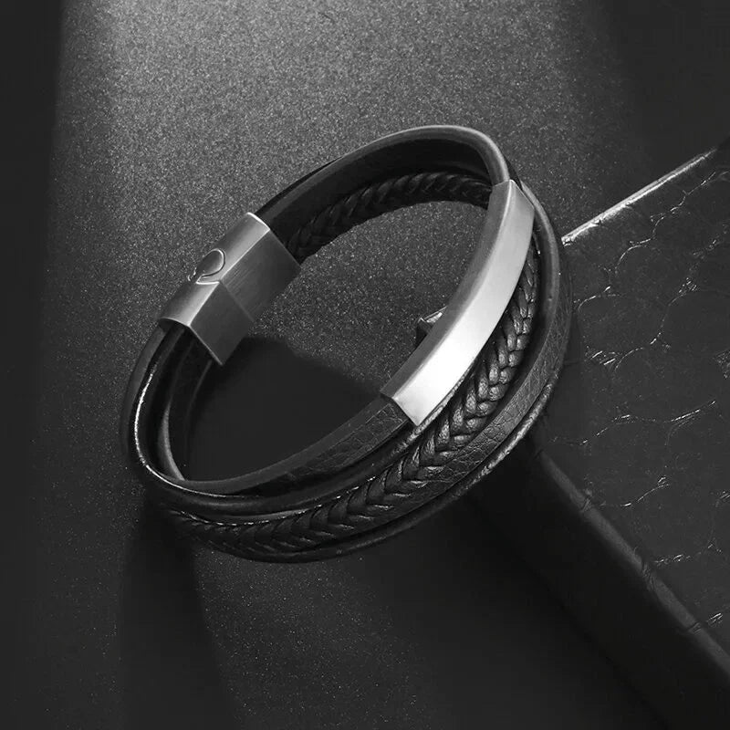Men’s Handmade Leather Infinity Bracelet - Jeglowstore