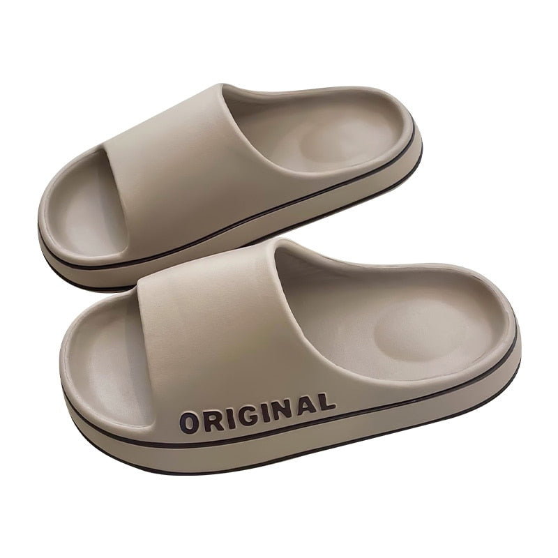 Men Trend New Summer Slippers EVA Soft Bottom Cloud Slides Light Beach Shoes Male Suitable Indoor and Outdoor