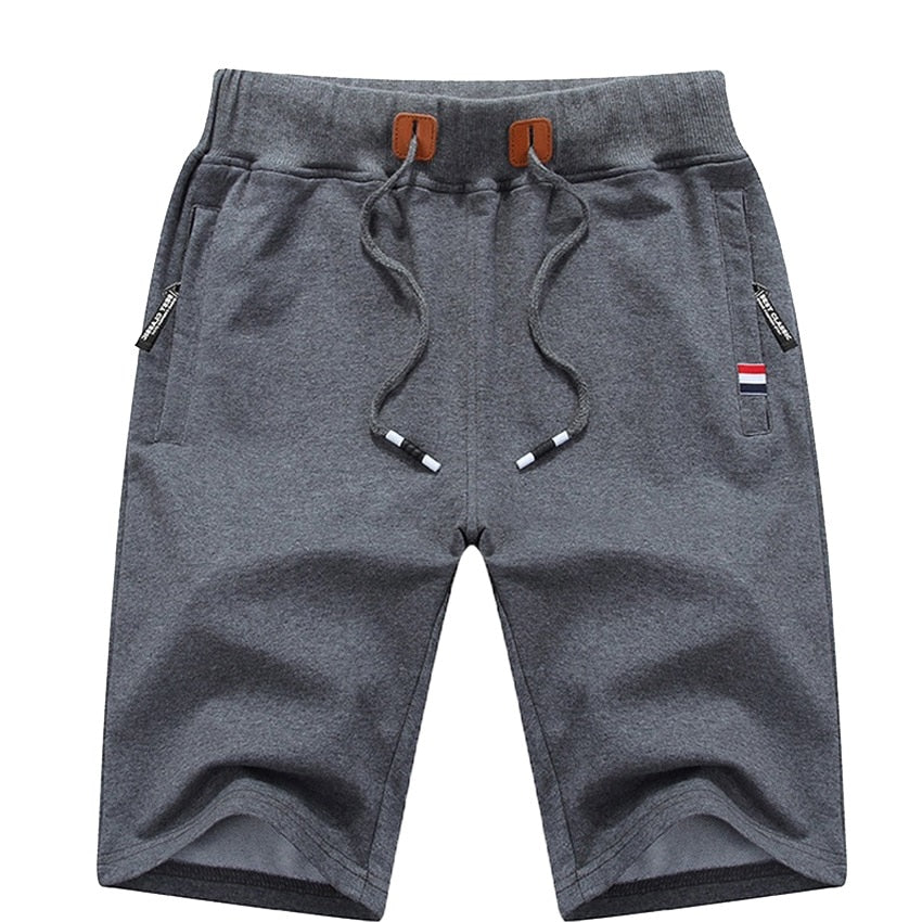 2022 New Men's Shorts Summer Breeches Cotton Casual Sweat Bermudas Men Black Homme Classic Brand Clothing Beach Shorts Male