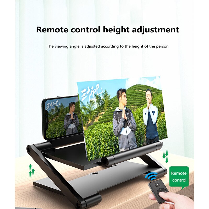 Phone Screen Magnifier Universal Lightweight 3D Movie Screen Enlarge Vivid Magnifier HD Projector Stand Holder 8/12-inch
