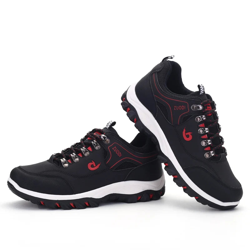 Men’s Lightweight Leather Casual Sneakers - Jeglowstore