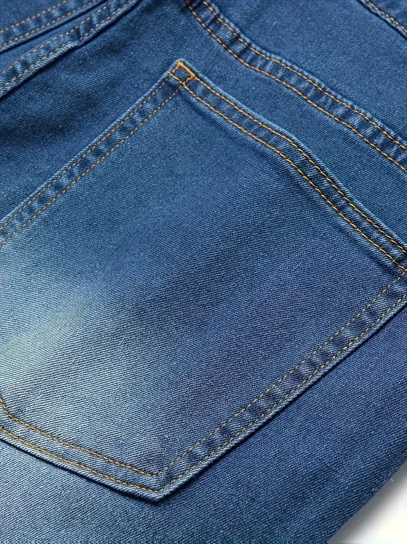 Men’s Ripped Stretch Denim Jeans - Jeglowstore