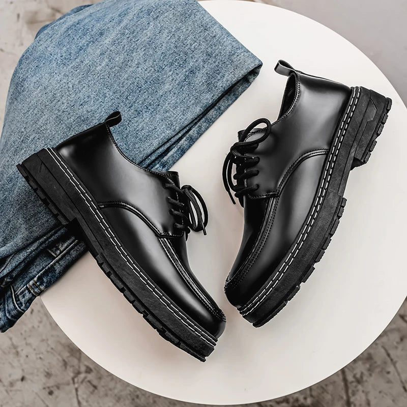 Men’s Stylish Breathable Leather Shoes - Jeglowstore