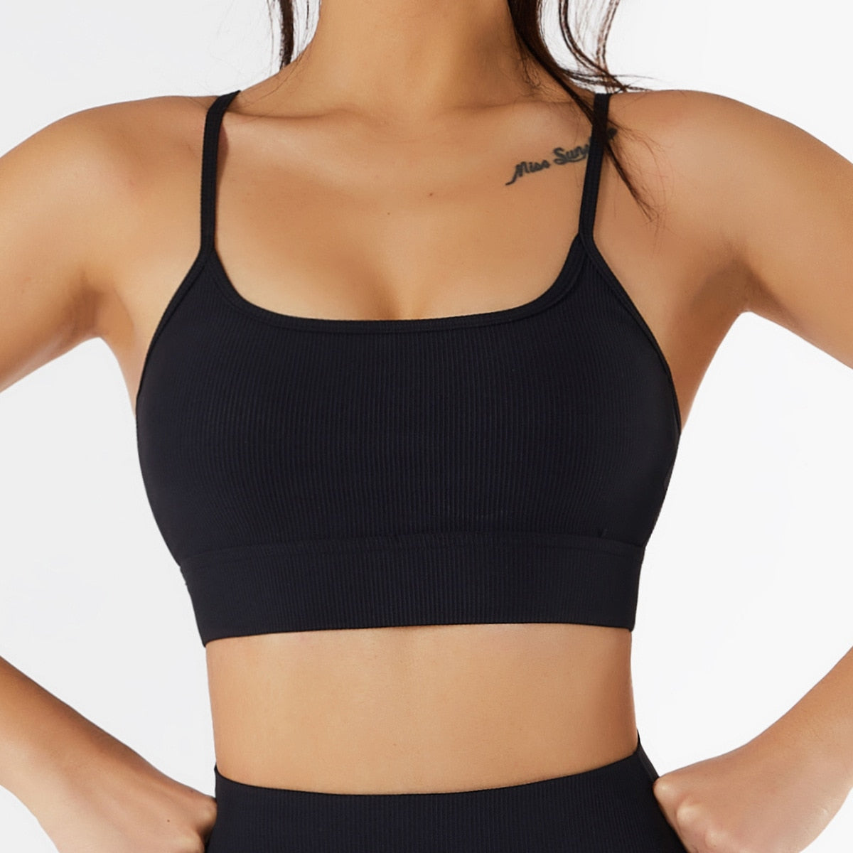 Seamless Women Yoga Set Workout Sportswear Gym Clothing Ribbed Fitness Long Sleeve Crop Top High Waist Leggings Sports Suits