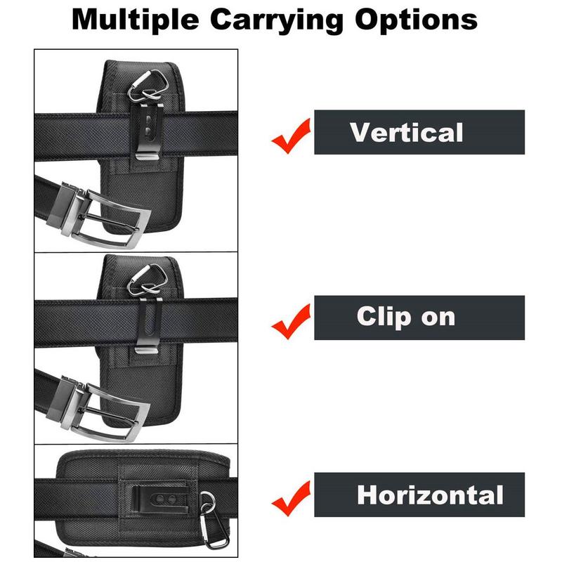 Outdoor Mens Mobile Phone Waist Bag Multifunctional Wearable Belt Hanging Waist Waterproof Sports Hunting Belt Mobile Phone Bag