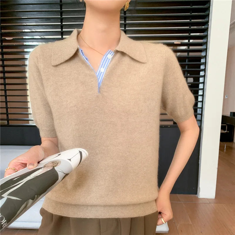 Women’s Autumn Winter Knit T shirt - Jeglowstore