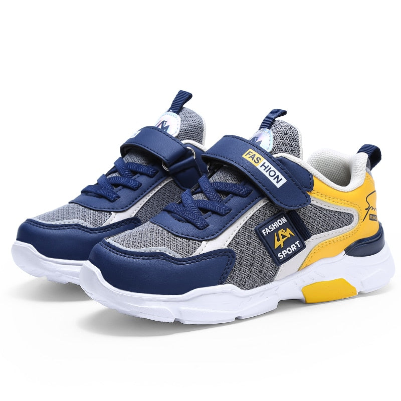 Children Casual Shoes for Boys Breathable Sneaker Summer Air Mesh Kids Hook&Loop Students School Shoe Size28-40