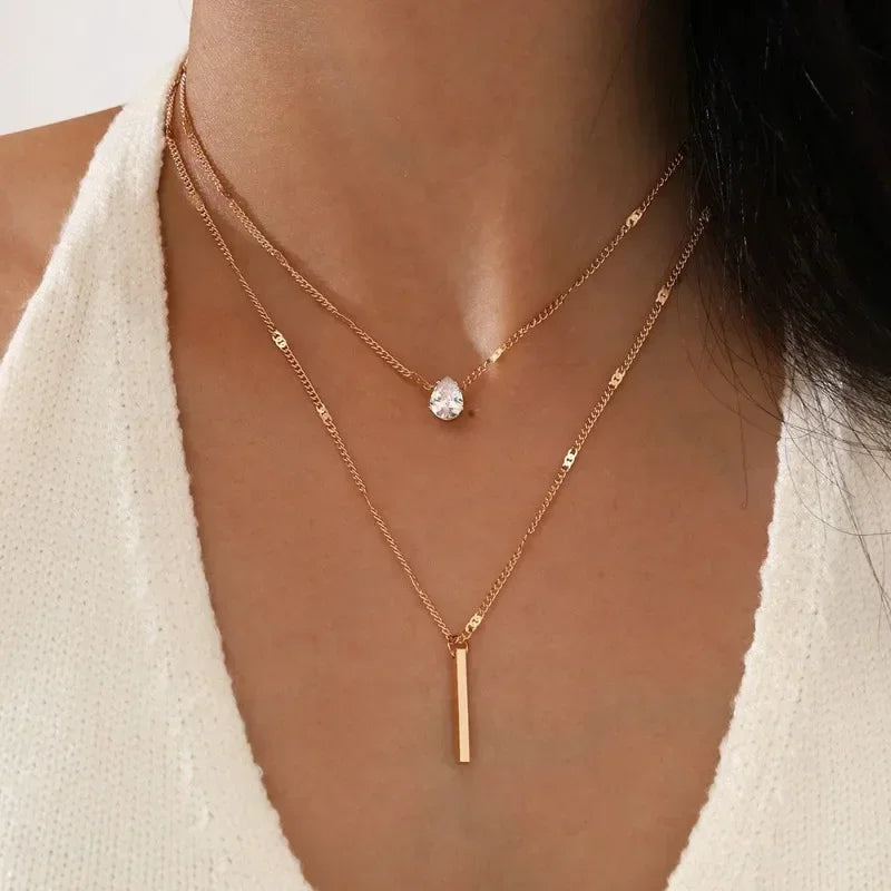 Women’s Heart Star Charm Chain Necklace - Jeglowstore