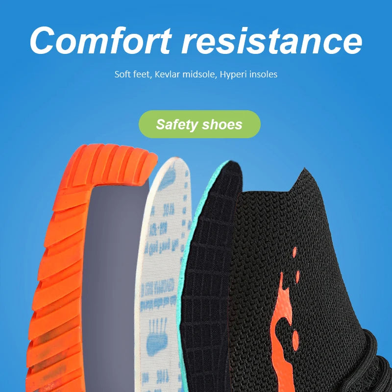 Men’s High-Top Protective Work Shoes - Jeglowstore