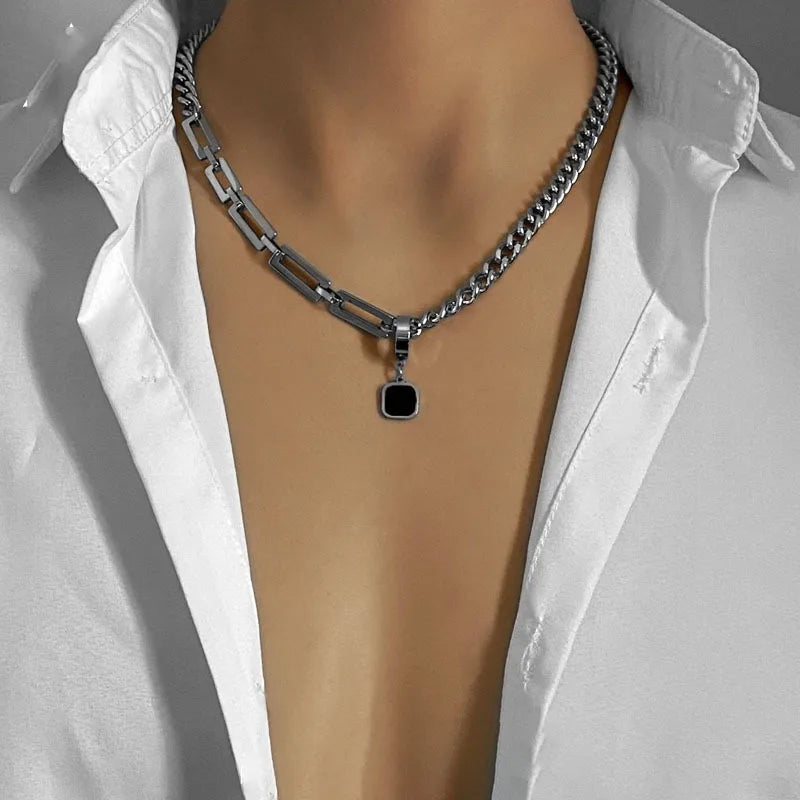 YQ Stainless Steel Star Cross Pendant - Jeglowstore