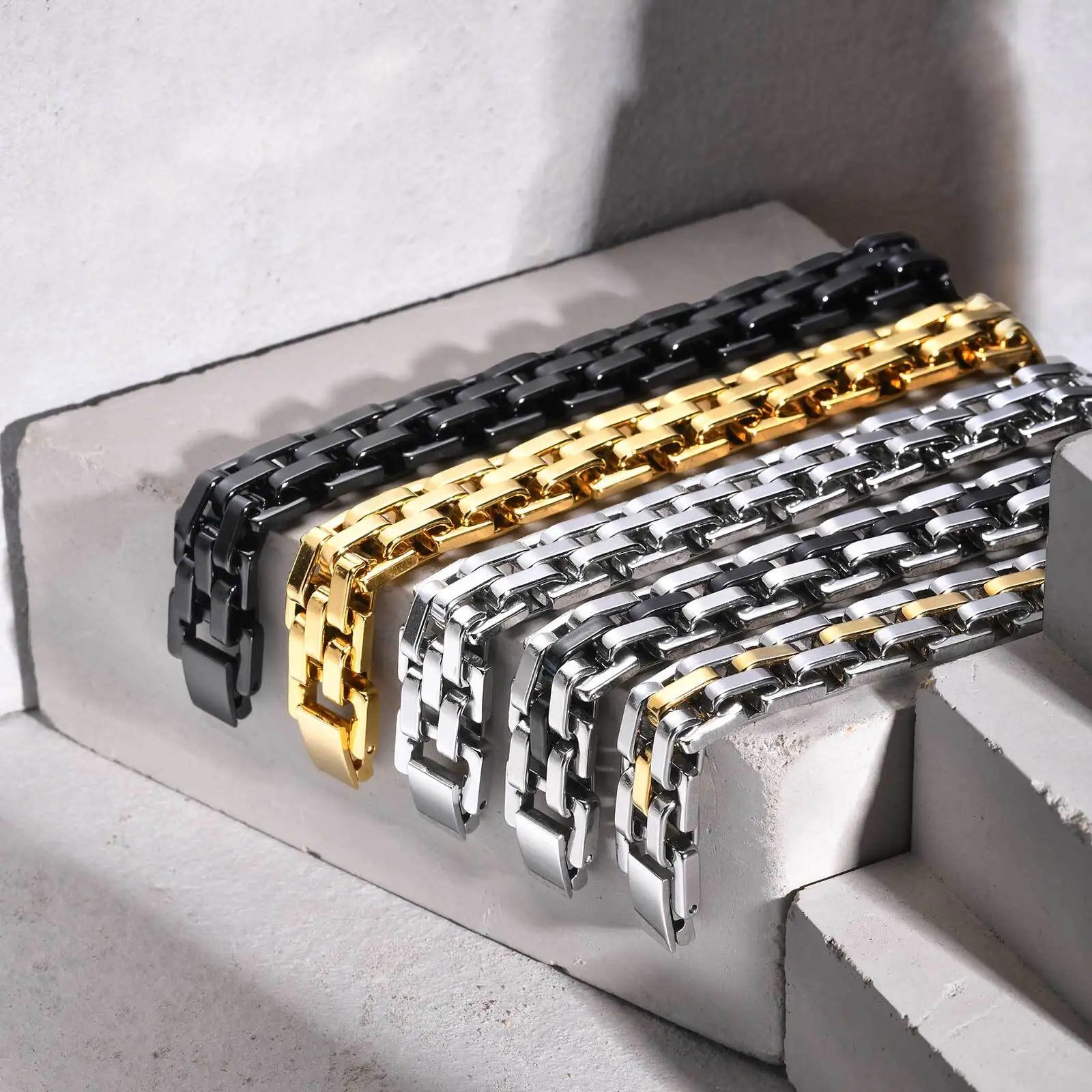 Men’s Stainless Steel Chain Bracelet - Jeglowstore