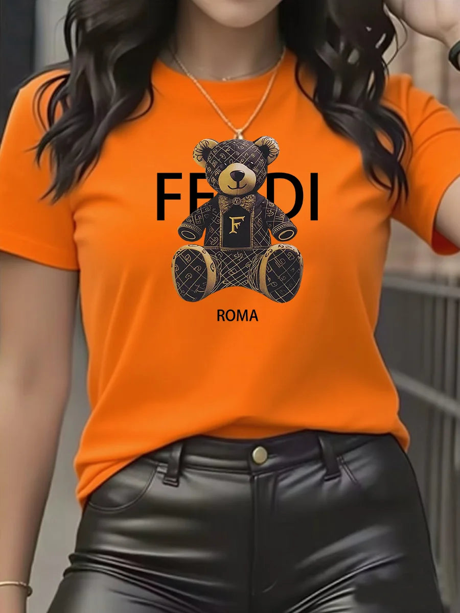 Women’s Teddy Bear Graphic T-Shirt - Jeglowstore
