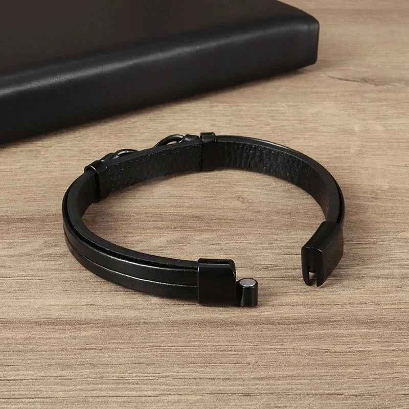 Men’s Handmade Leather Infinity Bracelet - Jeglowstore