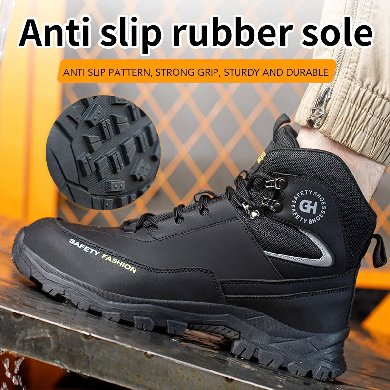 Men’s Waterproof Steel Toe Safety Shoes - Jeglowstore