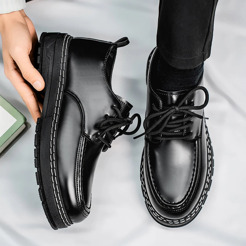 Men’s Stylish Breathable Leather Shoes - Jeglowstore