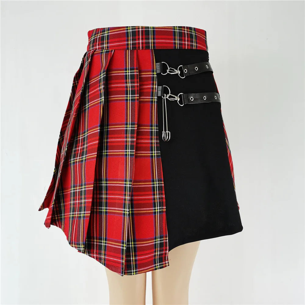 Gothic Lace Ruffle Mini Skirt - Jeglowstore