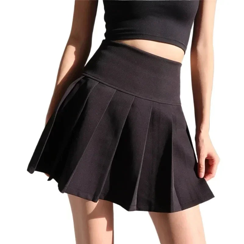 High Waist Pleated Mini Skirt - Jeglowstore