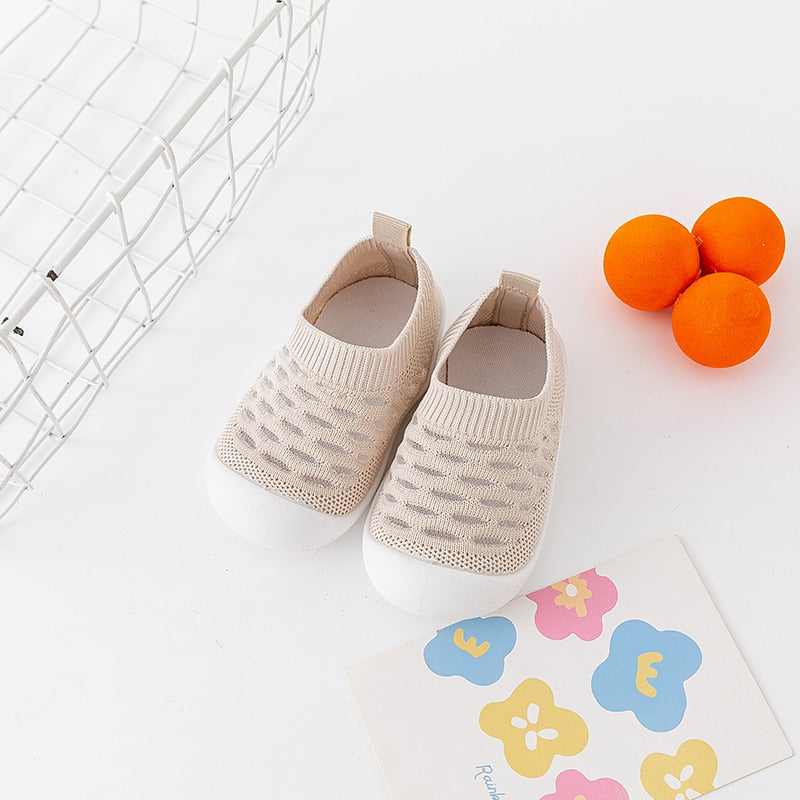 Spring Popular New Baby Shoes Mesh Knit Breathable Kid Girls Boys 0-3T Summer Slip-On Casual Sneakers Toddler Non-Skid Prewalker - Jeglowstore