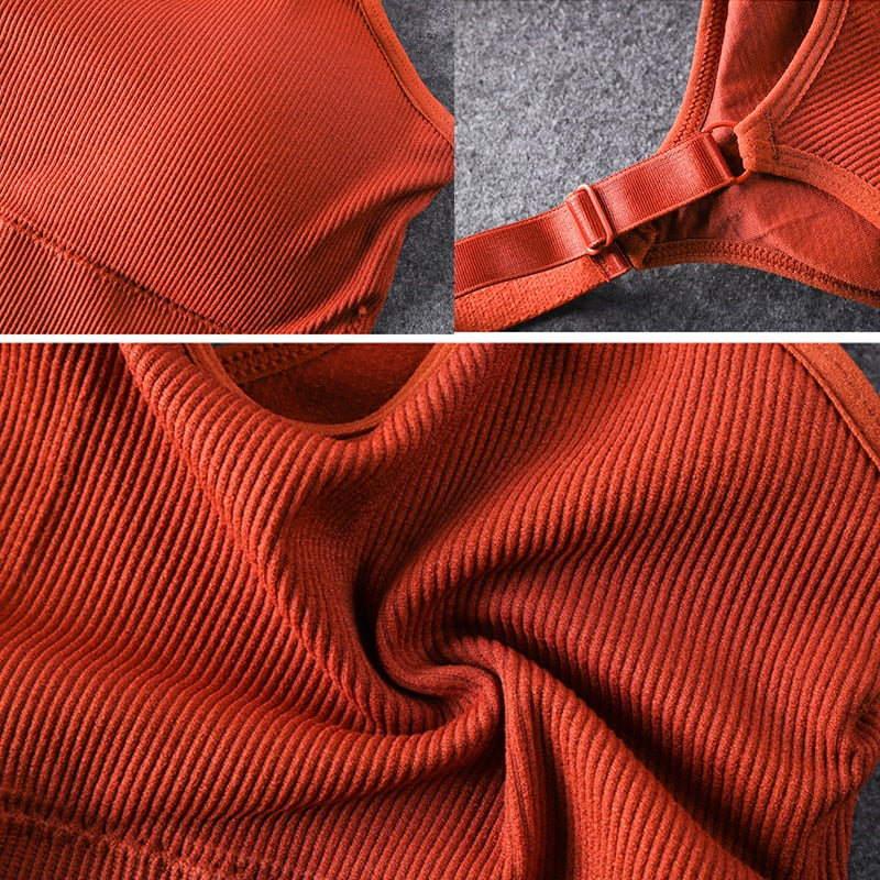 Seamless Sports Bra Women Fitness Top Yoga Bra For Cup Black White Running Yoga Gym Crop Top Women Push Up Sport Bra Top