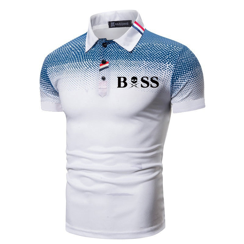 2022 Men Polo Men Shirt Short Sleeve Polo Shirt Print Polo New Clothing Summer Streetwear Casual Fashion Men tops